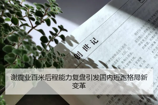 谢震业百米后程能力复盘引发国内短跑格局新变革